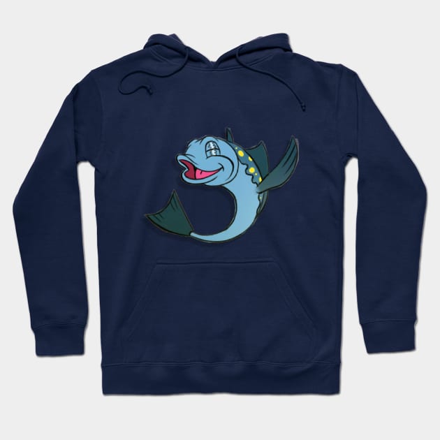 Cartoon fish Hoodie by DarkDreams